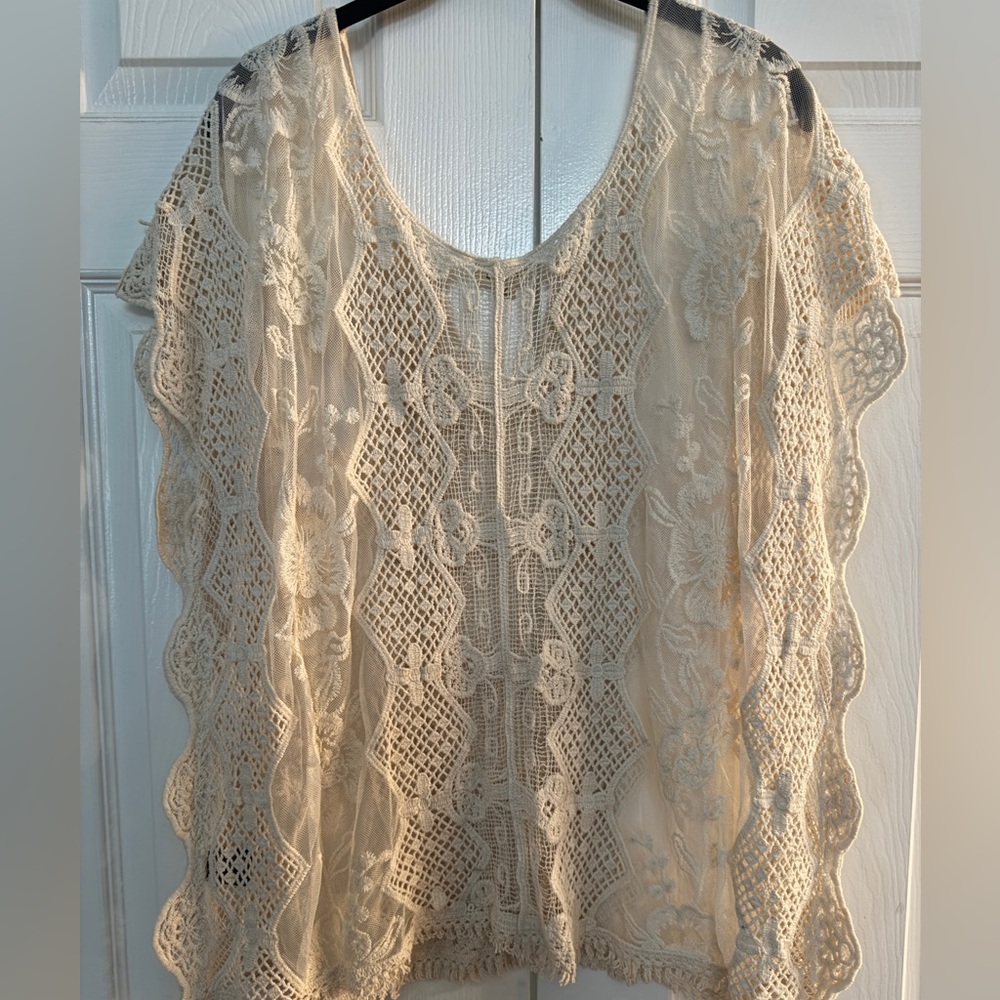 POL Crochet top NWOT size S/M oversized